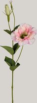 Viv! Home Luxuries Lisianthus - 2 stuks - zijden bloem - licht roze - topkwaliteit