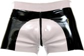 Mister b rubber shorts white saddle large