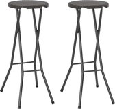 TuinBarstoelen set 2 stuks (incl LW Fleece deken) / eetkamerstoelen / Tuinbar stoelen / barstoelenset / barkrukken / Krukken