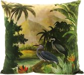 Unique Living | Kussen Exotic print 45x45cm dessin 1 | Kussen woonkamer of slaapkamer