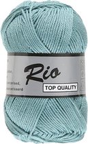 Lammy yarns Rio katoen garen - blauw (853) - naald 3 a 3,5mm - 5 bollen