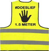 #DOESLIEF Veiligheidsvest - veiligheidshesje - 1.5 meter afstand- corona - one size - Specialties By EIZOOK