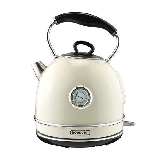 Zuigeling Fictief Gouverneur Bourgini Nostalgic Thermo Kettle - Waterkoker - Crème - 1.7L | bol.com