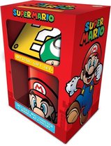 Cadeauset - Super Mario - mok, onderzetter en sleutelhanger