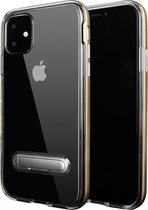 Hybrid Softcase met standaard - iPhone 11 6.1 inch- Zilver/doorzichtig