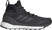 Adidas Terrex Free Hiker - heren synthetisch mid wandelschoenen - zwart