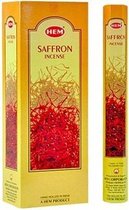 HEM Saffron / Saffraan wierookstokjes (6 pakjes)