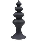 Blackdoor Collection Buttplug Zuignap - Anal Beads – Buttplug Anale Kralen – 12 cm - Zwart