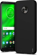 HB Hoesje Geschikt voor Motorola Moto G6 Plus - Siliconen Back Cover - Zwart