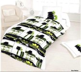 100% Katoenen 1-Persoonsdekbedovertrek Zen relax  140x200 met 1 kussensloop 65x65