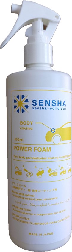 SENSHA Power Foam autoshampoo & glascoating 400 ml | Nano - ceramic – keramische coating