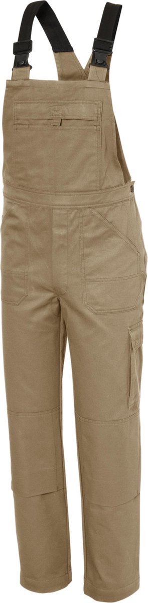Ultimate Workwear - Amerikaanse Overall WENEN (tuinbroek, BIB, bretelbroek) - katoen 100% 320g/m2- Khaki/Kaki