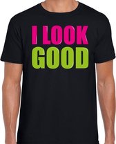 I look good fun tekst t-shirt zwart heren 2XL