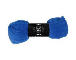 Merino wol, 21 micron, cobalt blue, 100 gr