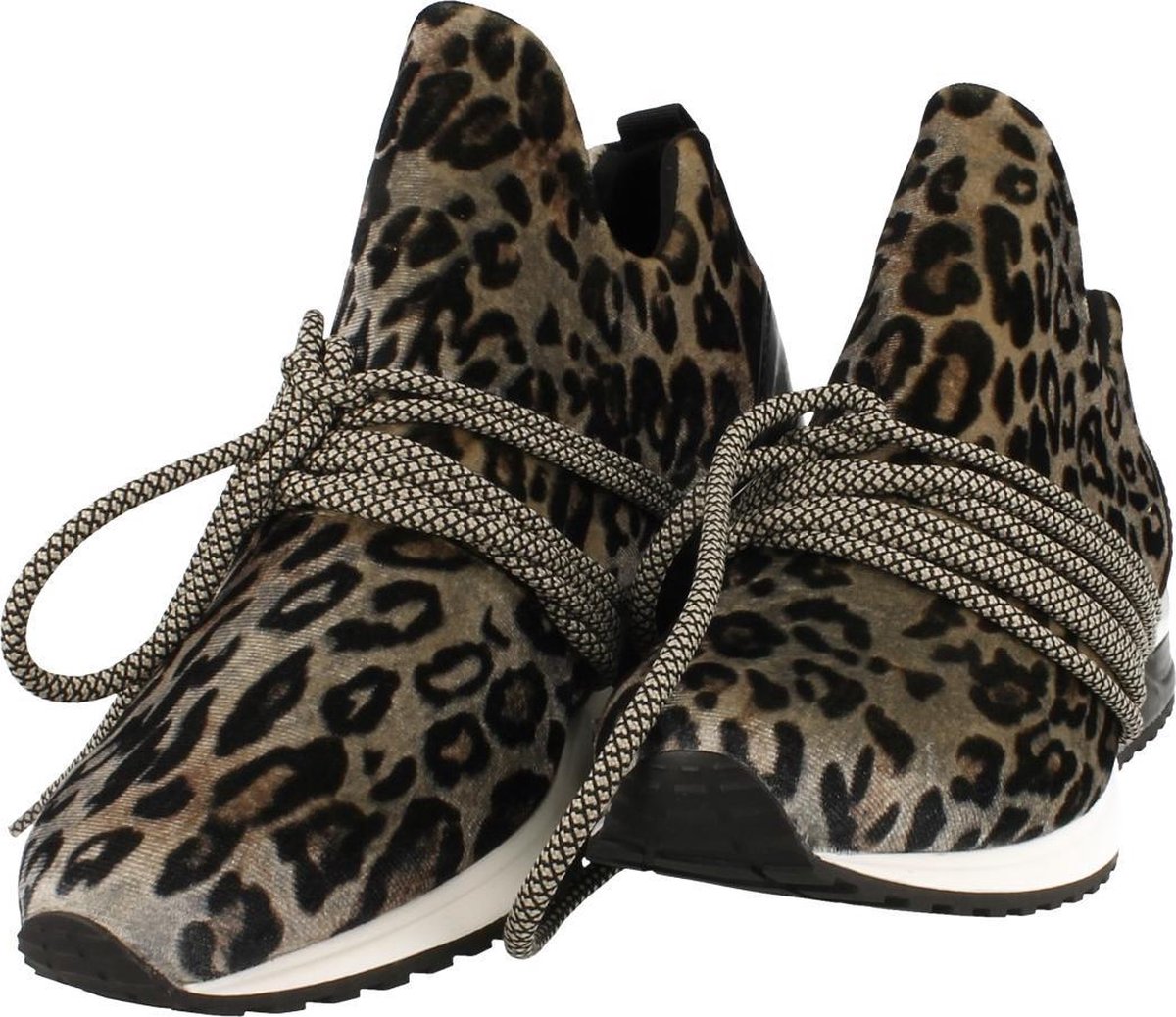 La Strada Sneaker Laag Dames Socksneaker Trend Leopard - Zwart | 41 |  bol.com