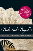 Boekomslag van 'Pride and Prejudice' met een sierlijke waaier en gouden details. 'The Wild & Wanton Edition' is vermeld.
