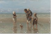 Kinderen der zee | Jozef Israëls | 1872 | Tuindecoratie | Tuindoek | 150CM x 100CM | Schilderij | Tuinposter | Spandoek |