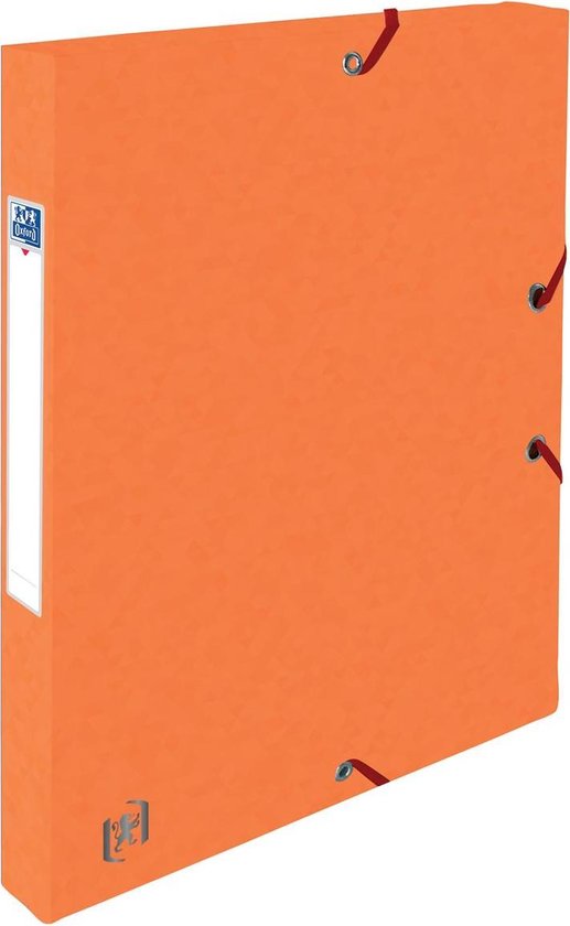 Foto: Elba elastobox oxford top file rug van 2 5 cm oranje