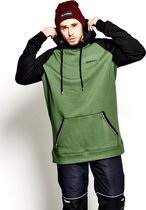 Waterdichte heren hoodie Groen/zwart  M/L