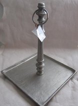 Zwaar metalen etagere / dienblad, 4-kant - 35 x 26 x 26 cm