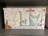 Badjas Set. Ochtend jas . Ziet er in totaal 6 stuk
