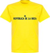 Republica De La Boca Slogan T-Shirt - Geel - S