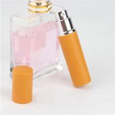 Set 3x 5ml Parfum Fles Mini Metal Sproeier Hervulbare Kunststof Parfum Verstuiver Travel Size- Goud
