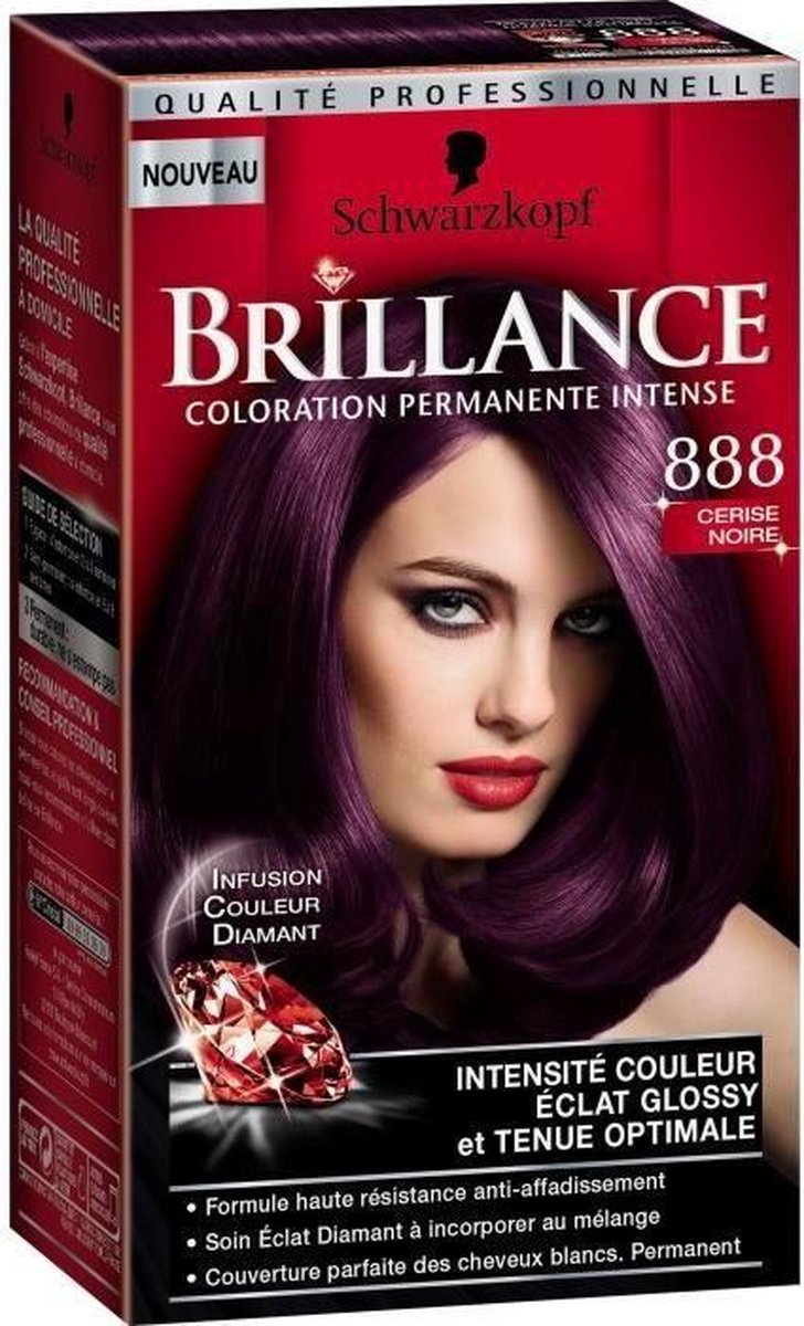 SCHWARZKOPF Brightness Permanent Hair - Crème de nuit - Cherry Black 888 |  bol.com