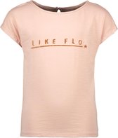 Like Flo Meisjes t-shirts & polos Like Flo Flo girls slub jersey tee LIKE FLO roze 116