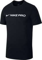 Nike Nk Dry Tee Pro Sportshirt Heren - Black - Maat 2XL