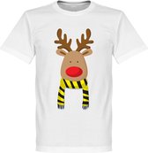 Reindeer Supporter T-Shirt - Zwart/Geel - M