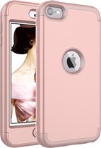 GadgetBay Armor Schokbestendig Silicone Polycarbonaat iPod Touch 5 6 7 hoesje - Roze