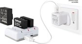 Hahnel Trio Charger Kit Acculader voor 3 GoPro accu's + HL-GP401