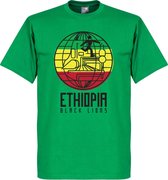 T-Shirt Lions Noir Ethiopie - L