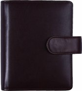 Kalpa 1311-G Hervulbare Pocket Agenda Ringband Klassiek bruin Leer 1 week per 2 paginas 2023-2024-2025