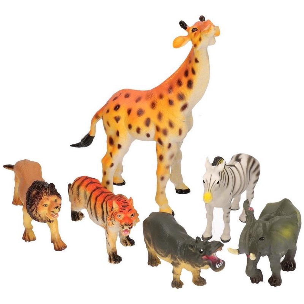 Wilde dieren van plastic 6 stuks | bol.com