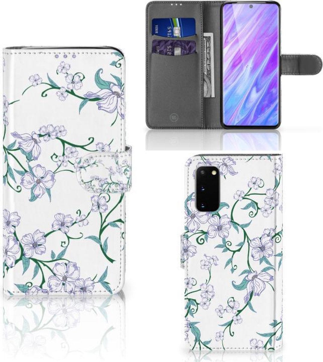 Samsung Galaxy S20 Uniek Hoesje Blossom White