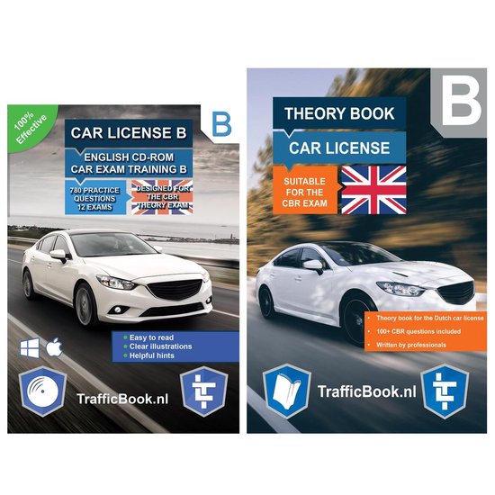 Theory Book Driving License B + CD Exam Training CBR - English