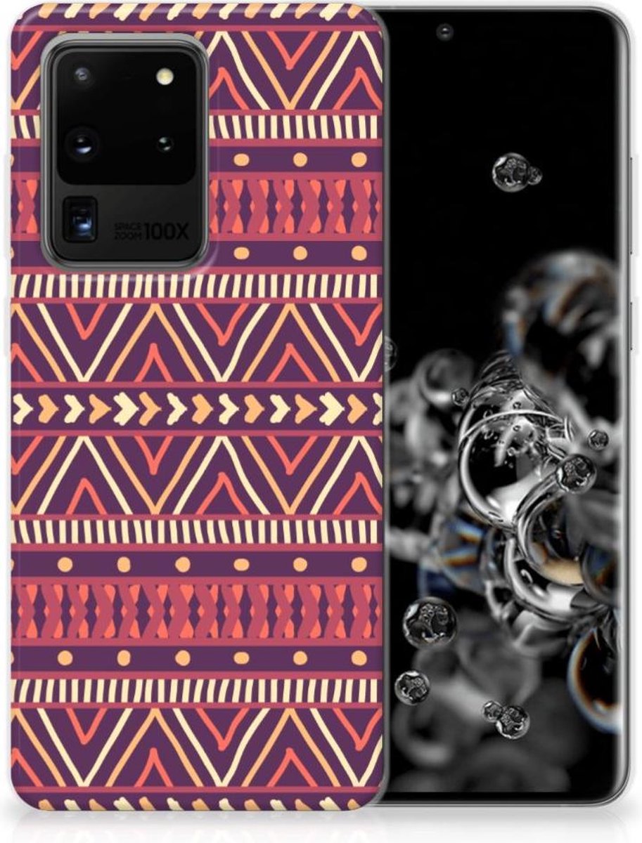 Samsung Galaxy S20 Ultra TPU bumper Aztec Paars