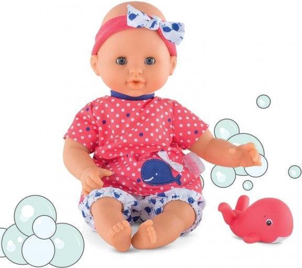 | Corolle Babypop badpop Fish Red 30cm corolle baby badpop jongen 30 cm | ilovespeelgoed.nl