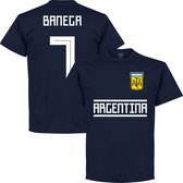 Argentinië Banega 7 Team T-Shirt - Navy - XXXXL