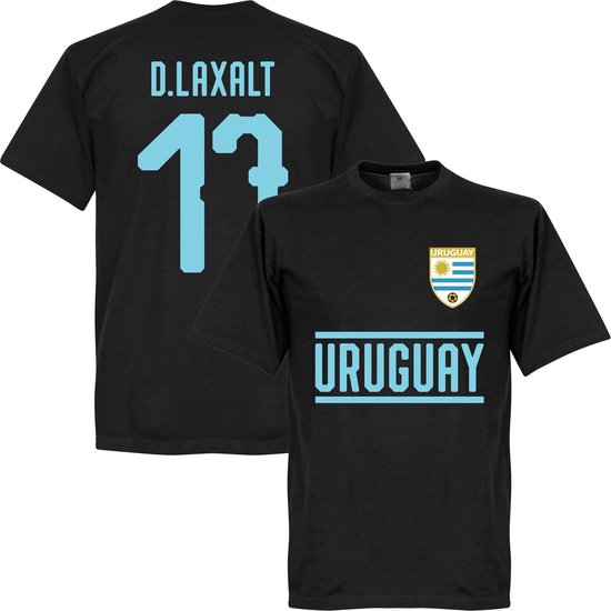 Uruguay D. Laxalt 17 Team T-Shirt - Zwart  - S