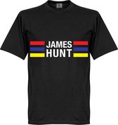 James Hunt Stripes T-Shirt - Zwart  - XS