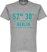 Hertha BSC Olympiastadion Coördinaten T-Shirt - Grijs - XXL