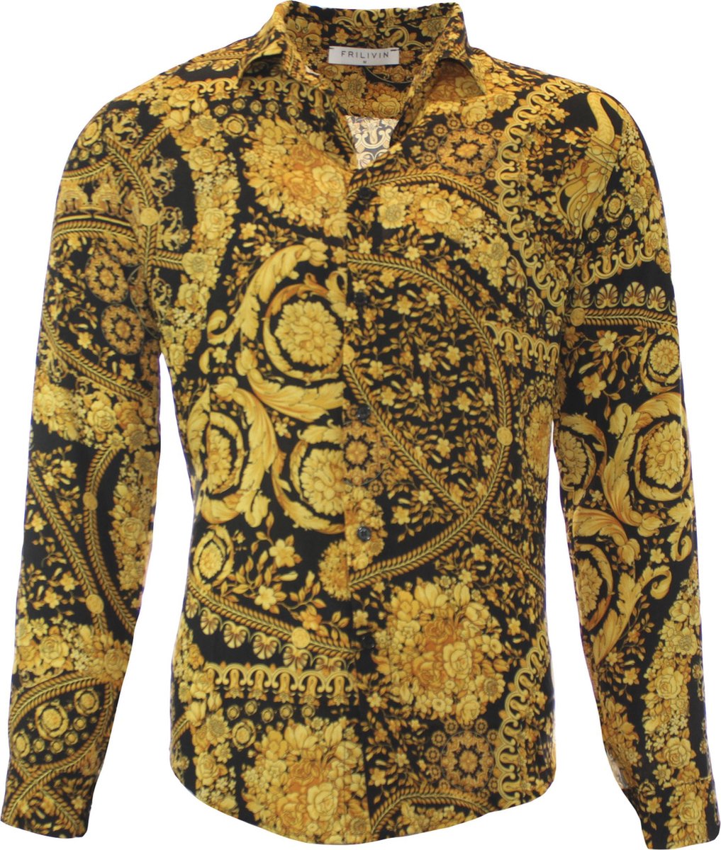 Frilivin Heren Blouse Printed Overhemden Lange Mouw S bol