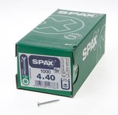Spax Spaanplaatschroef Verzinkt Torx 4.0 x 40 - 1000 stuks