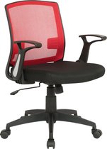 CLP Renton Bureaustoel - Microvezel zwart/rood