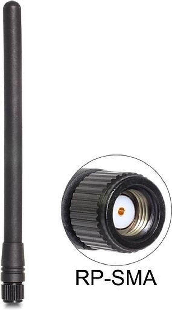 DeLOCK ZigBee 868 MHz Antenne met SMA-RP (m) connector - 2 dBi