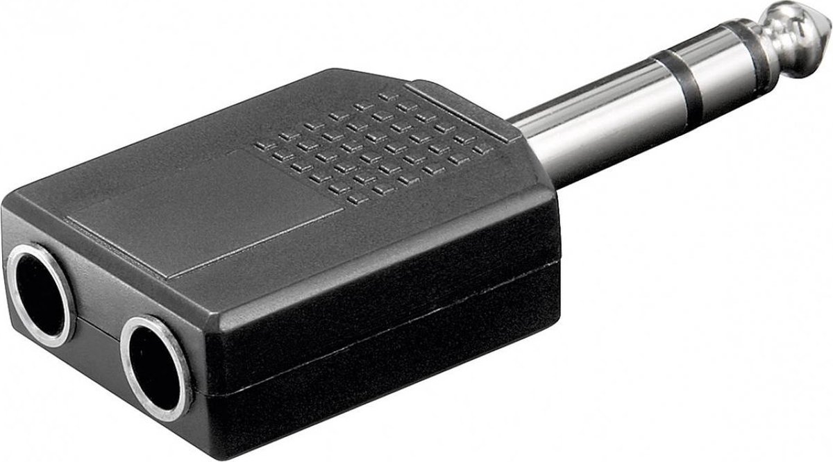 6,35mm Jack (m) - 2x 6,35mm Jack (v) stereo audio splitter