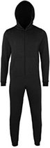 Comfy Co. Unisex Onesie, Zwart, maat 3/4 jaar
